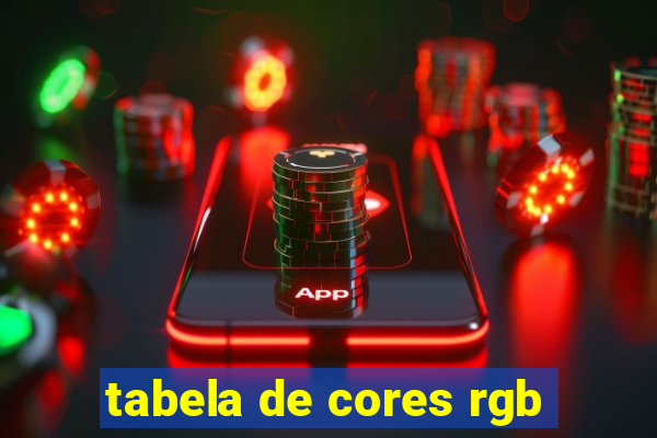 tabela de cores rgb